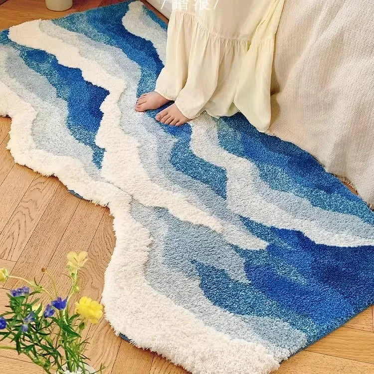 Soft Surf Antiskli Plys Bølgeteppe | Luvikno