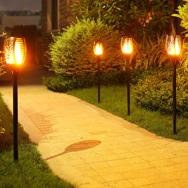 2 PCS Solcelle LED Lommelykt Dansende Flamme Utgave | Luvikno