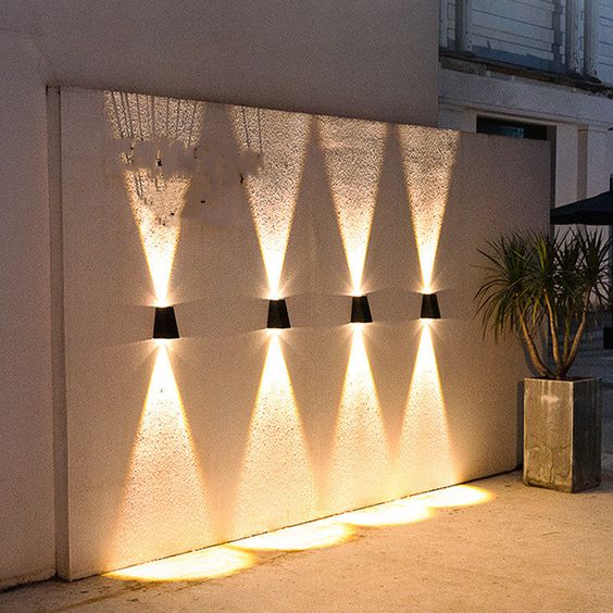 NovaLicht Solcelle Vegglampe med Automatisk LED Utendørsbelysning | Luvikno