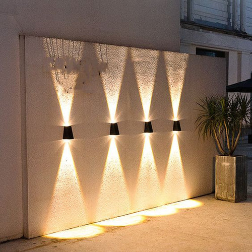 NovaLicht Solcelle Vegglampe med Automatisk LED Utendørsbelysning | Luvikno