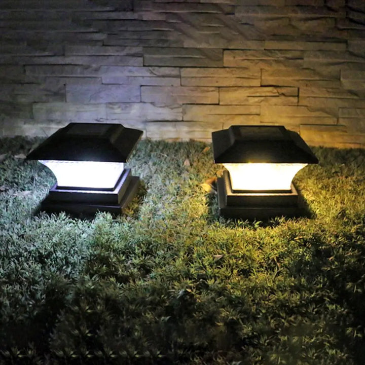 Solar LED Utendørs Lampe - LumiPillar, Energi-Effektiv Belysning for Hage, Innkjørsel eller Terrasse | Luvikno