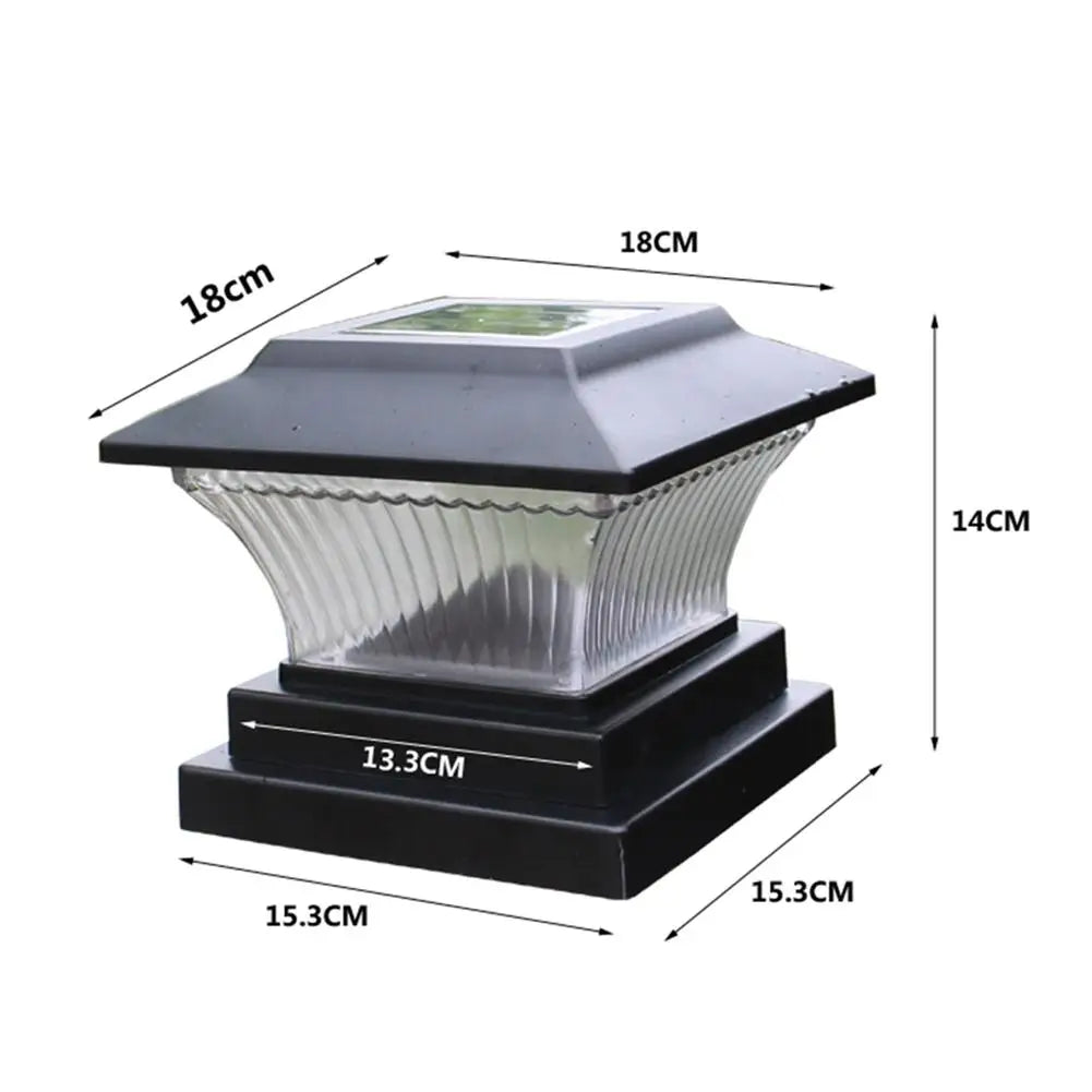 Solar LED Utendørs Lampe - LumiPillar, Energi-Effektiv Belysning for Hage, Innkjørsel eller Terrasse | Luvikno