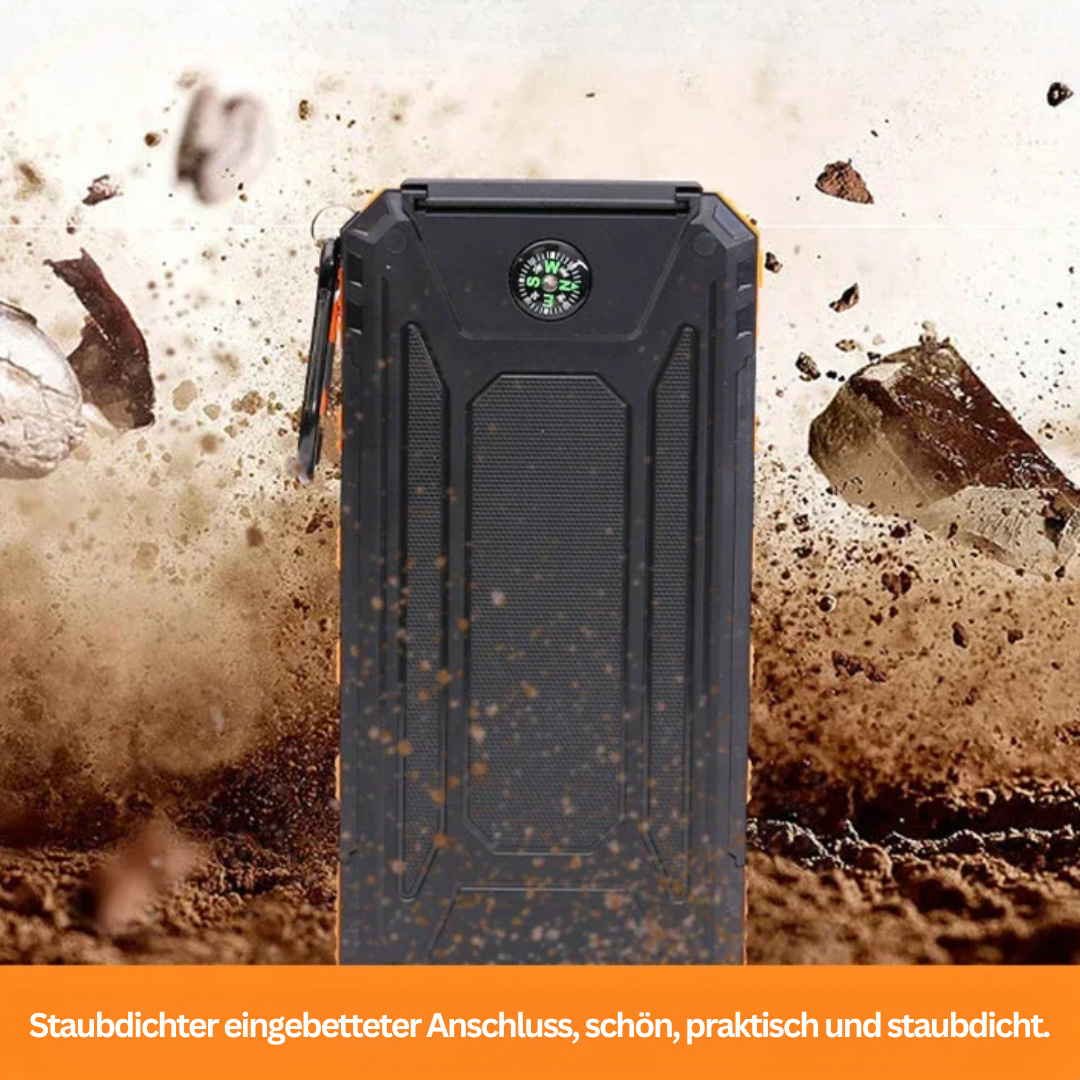 Luvikno | Solenergi Power Bank med Lommelykt – SolarCharge Pro