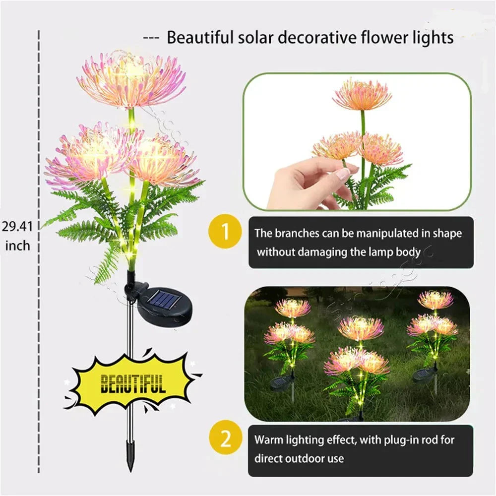 Solenergi Opplyste Luviknoomster for Utebruk – 2 Pakker med LED Hagebelysning | Luvikno
