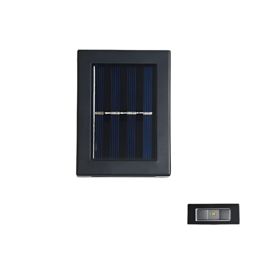 Luvikno | LuxeSolar Elegant LED Vegglampe | Bærekraftig solenergi med automatisk drift