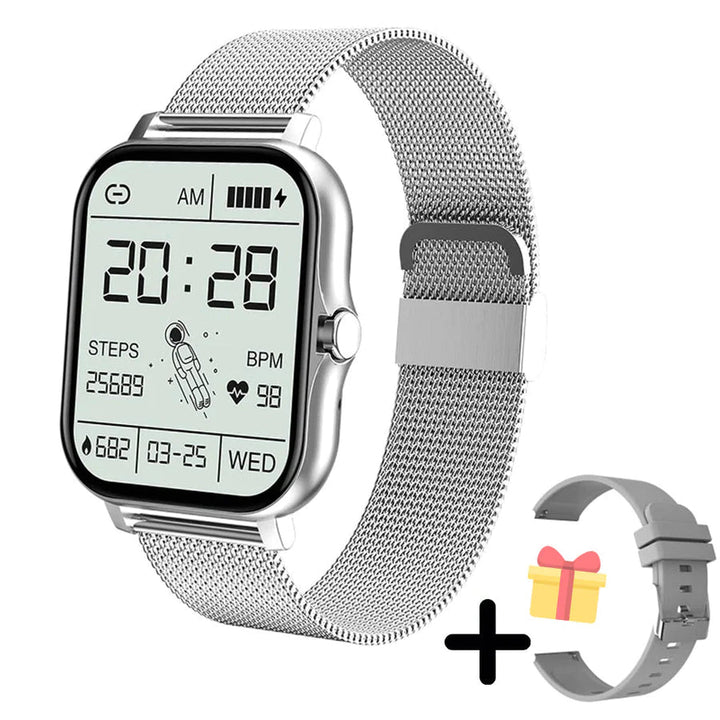 Luvikno | Gullklokke - Multifunksjonell Digital Smartklokke