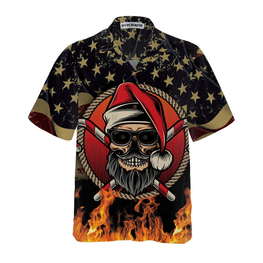 Luvik | Isä Joulupukin Luku Pohjoisnapaan Jouluhawaiipaita, Lahja moottoripyöräharrastajille jouluna