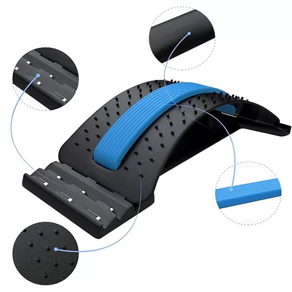 SpineEase | Justerbar rygstretching og lumbal akupressur massasjertank for umiddelbar smertelindring | Luvikno
