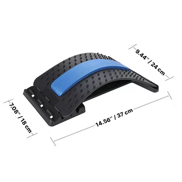 SpineEase | Justerbar rygstretching og lumbal akupressur massasjertank for umiddelbar smertelindring | Luvikno