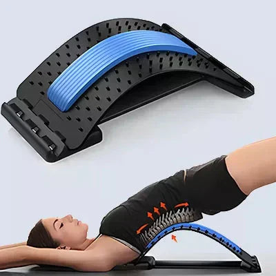 SpineEase | Justerbar rygstretching og lumbal akupressur massasjertank for umiddelbar smertelindring | Luvikno