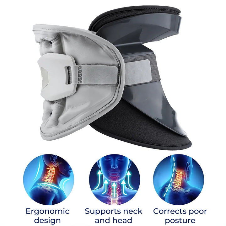 SpineEase | Nakke Traksjonskrage – Cervikal Retraktor for Ryggdekompresjon, Nerve- og Holdningsstøtte – Nakke Pain Relief Aid Luvikno