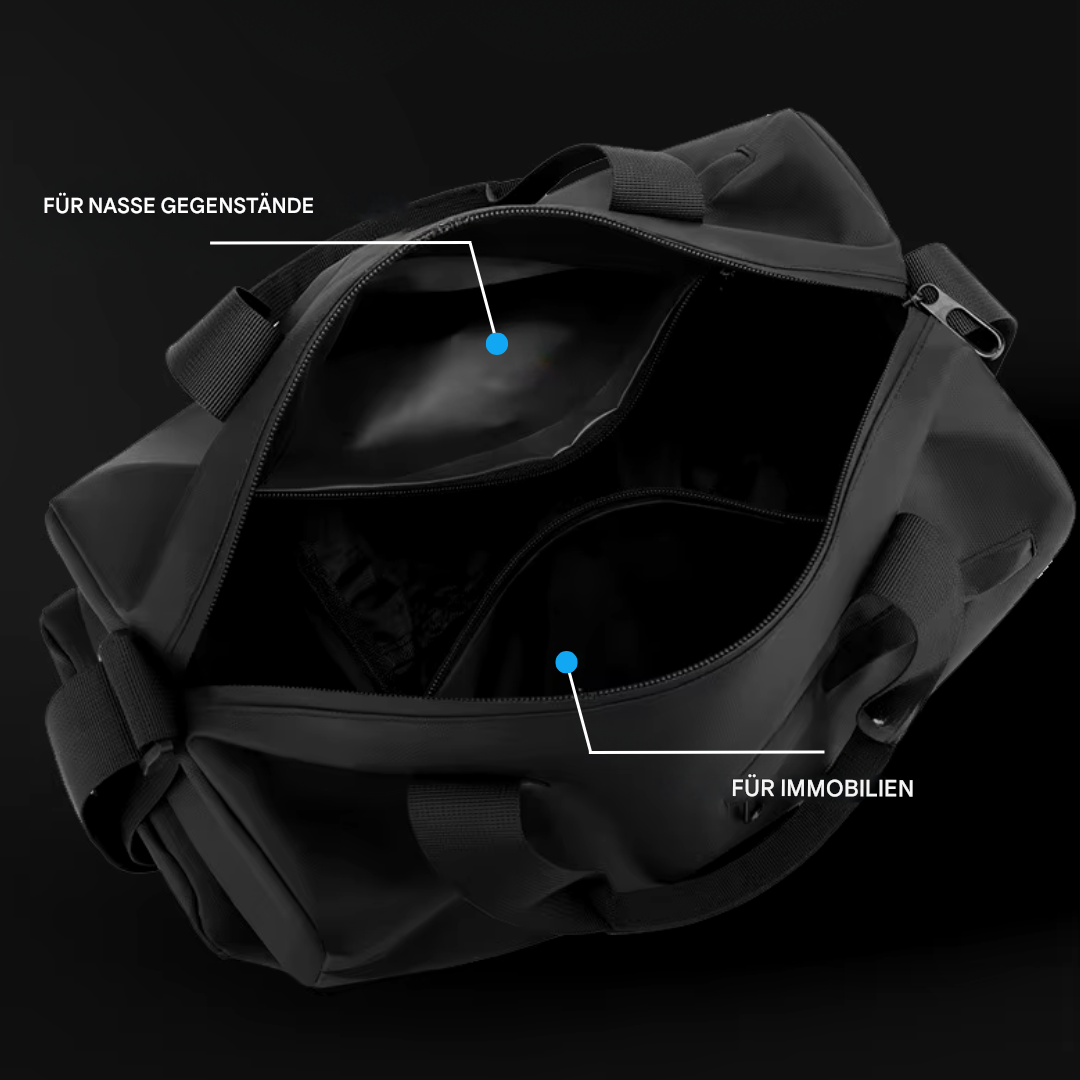 Luvikno | Vanntett Treningsbag med Skompartment – FlexBag Pro