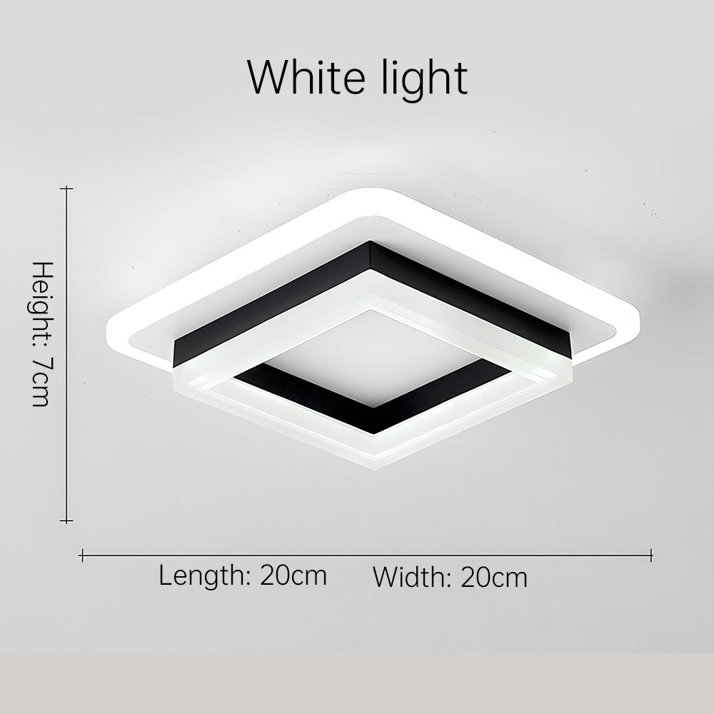 Square LED Taklampe | Luvikno