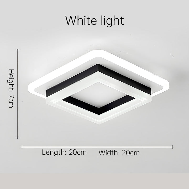 Square LED Taklampe | Luvikno