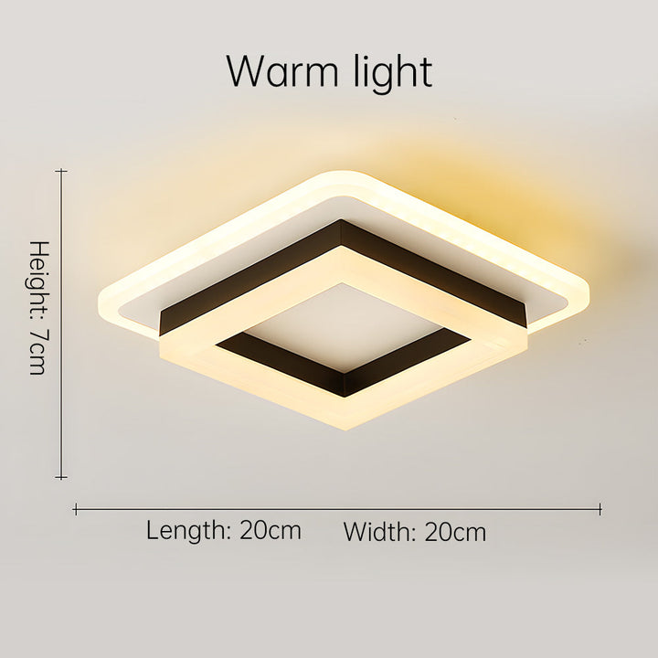 Square LED Taklampe | Luvikno