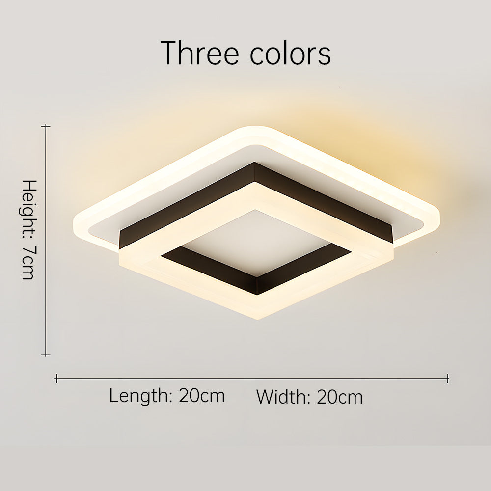 Square LED Taklampe | Luvikno