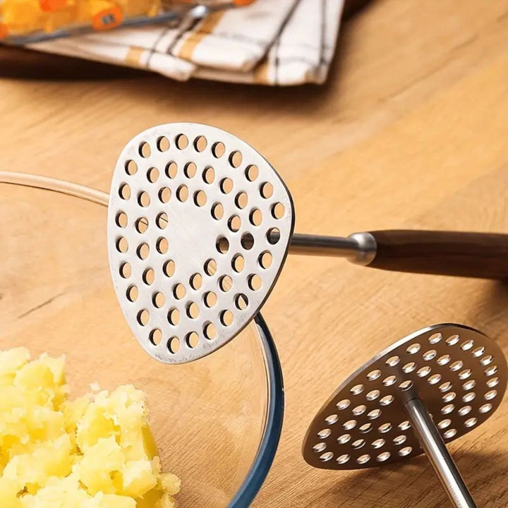 PureGrip Potetmoser Rustfritt Stål 304 Med Treskaft | Luvikno