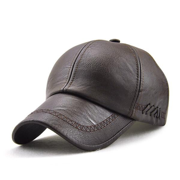 Stanley – Stilfull herre baseball cap med skinnlook | Luvikno