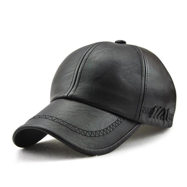 Stanley – Stilfull herre baseball cap med skinnlook | Luvikno