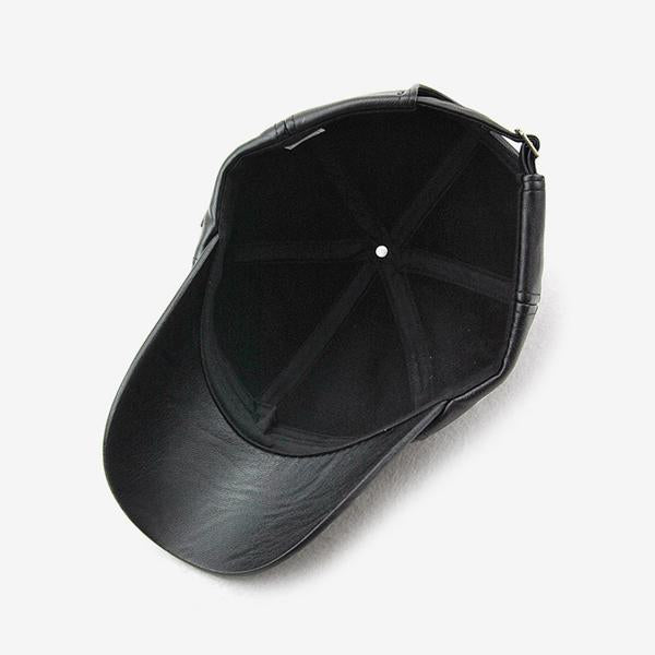 Stanley – Stilfull herre baseball cap med skinnlook | Luvikno