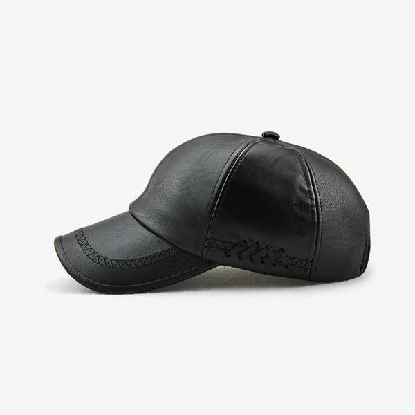 Stanley – Stilfull herre baseball cap med skinnlook | Luvikno