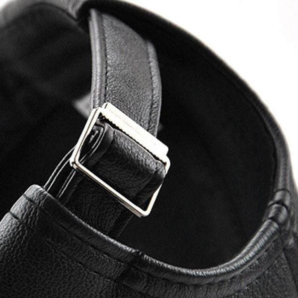 Stanley – Stilfull herre baseball cap med skinnlook | Luvikno