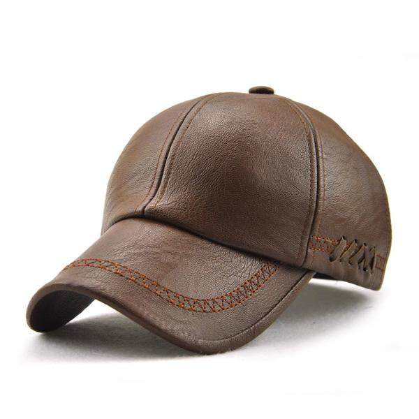 Stanley – Stilfull herre baseball cap med skinnlook | Luvikno