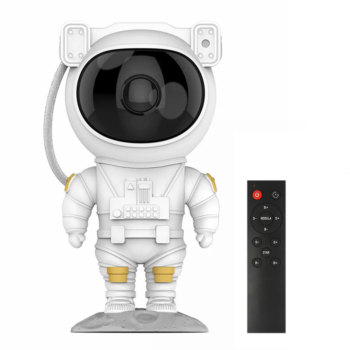Stjerneprosjektor Astronautlampe Justerbart LED Nattlys Galakse Luvikno
