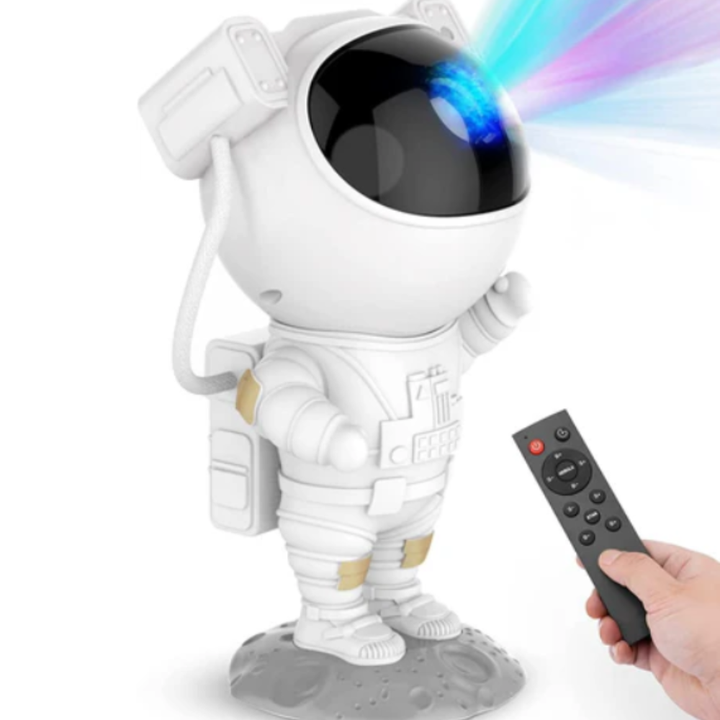 Stjerneprosjektor Astronautlampe Justerbart LED Nattlys Galakse Luvikno