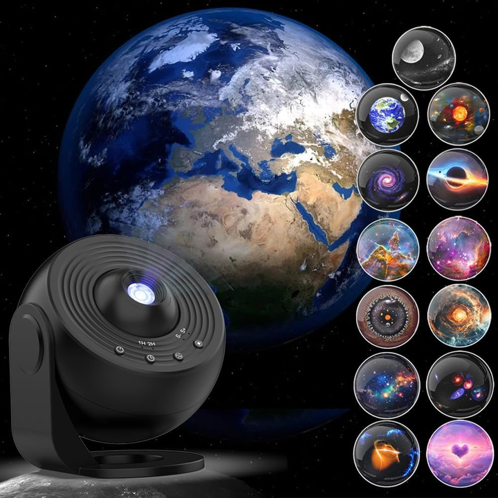 Stjerneprosjektor Galaxy Light HD Planetarium 360 Rotasjon LED Luvikno