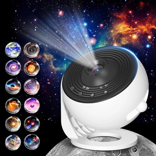 Stjerneprosjektor Galaxy Light HD Planetarium 360 Rotasjon LED Luvikno