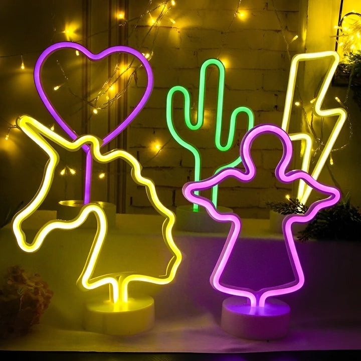 Luvikno | Fantastisk neonbelysning: SignBright opplysende neonlampe for interiør