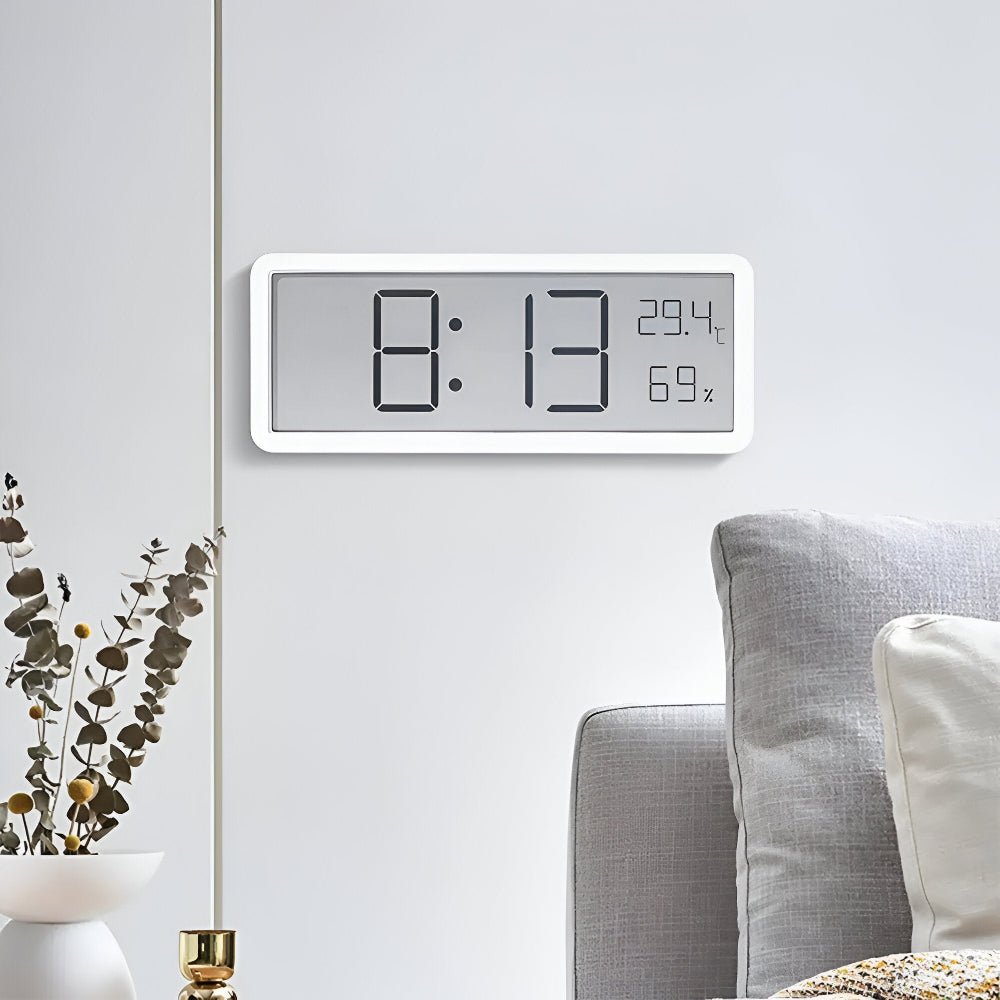 Digital LED Vekkerklokke – Stor Skjerm med Temperatur og Fuktighet | Luvikno