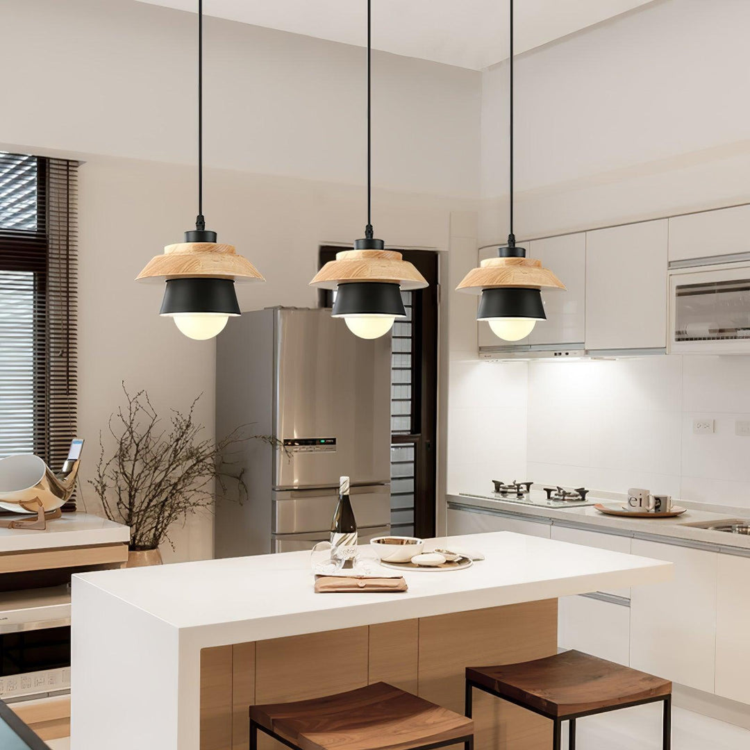 Luvikno | NordicMacaron Luksus Taklampe - Skandinavisk Design med Trefinish