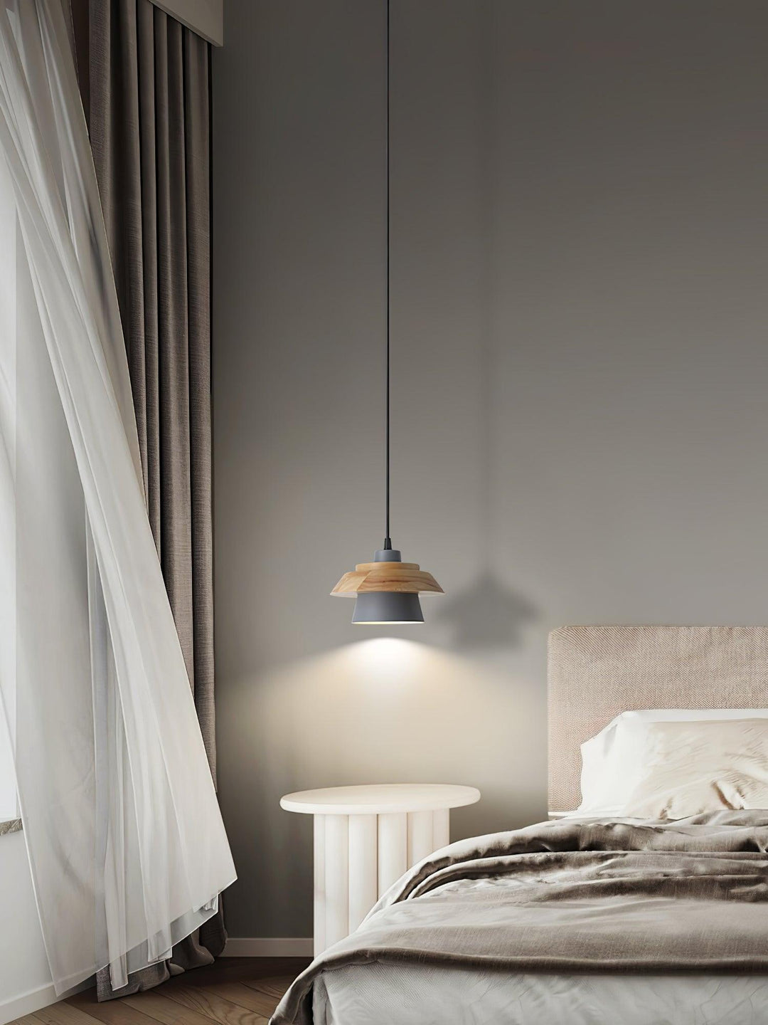 Luvikno | NordicMacaron Luksus Taklampe - Skandinavisk Design med Trefinish