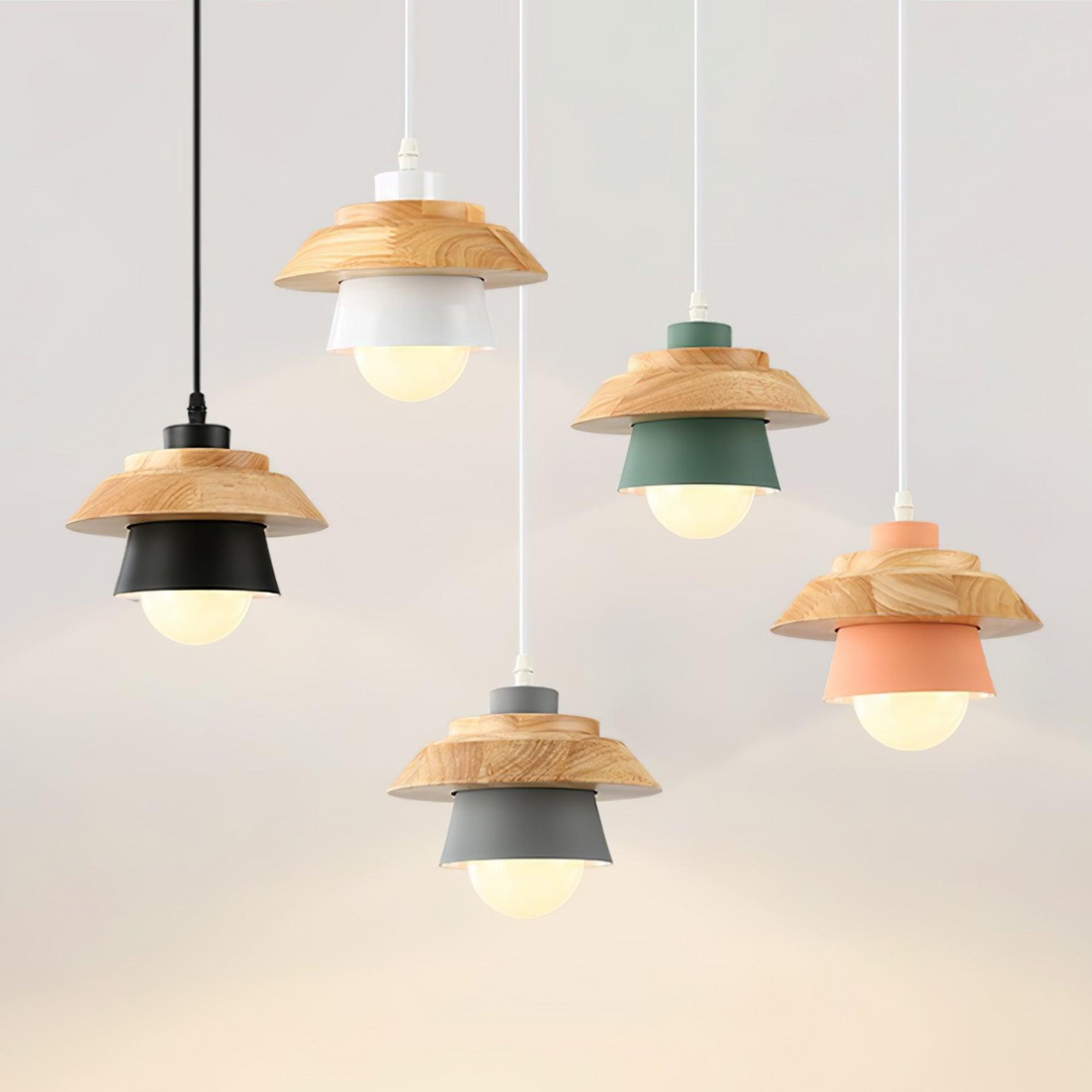 Luvikno | NordicMacaron Luksus Taklampe - Skandinavisk Design med Trefinish