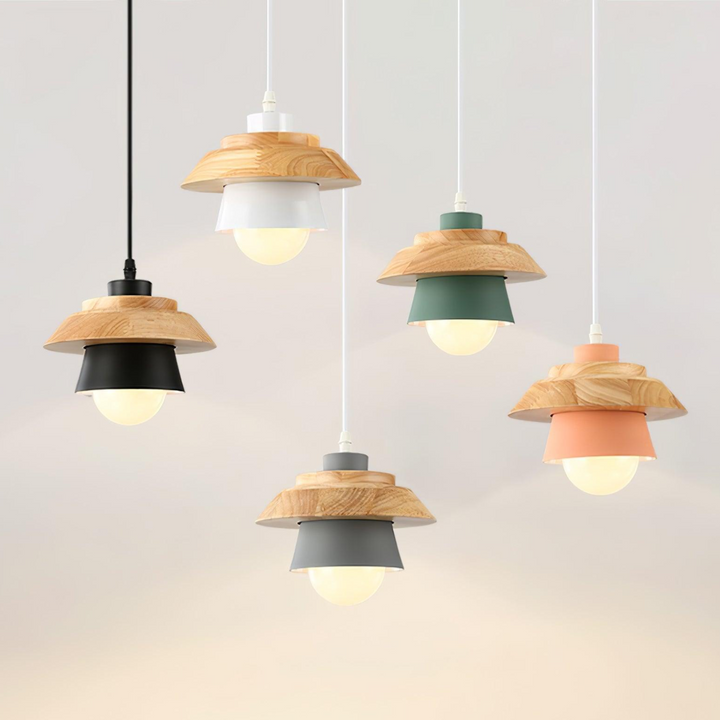 Luvikno | NordicMacaron Luksus Taklampe - Skandinavisk Design med Trefinish