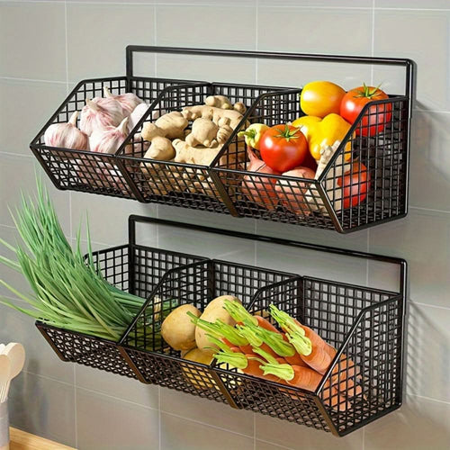 Luvikno | Wall-mounted wire kitchen storage basket