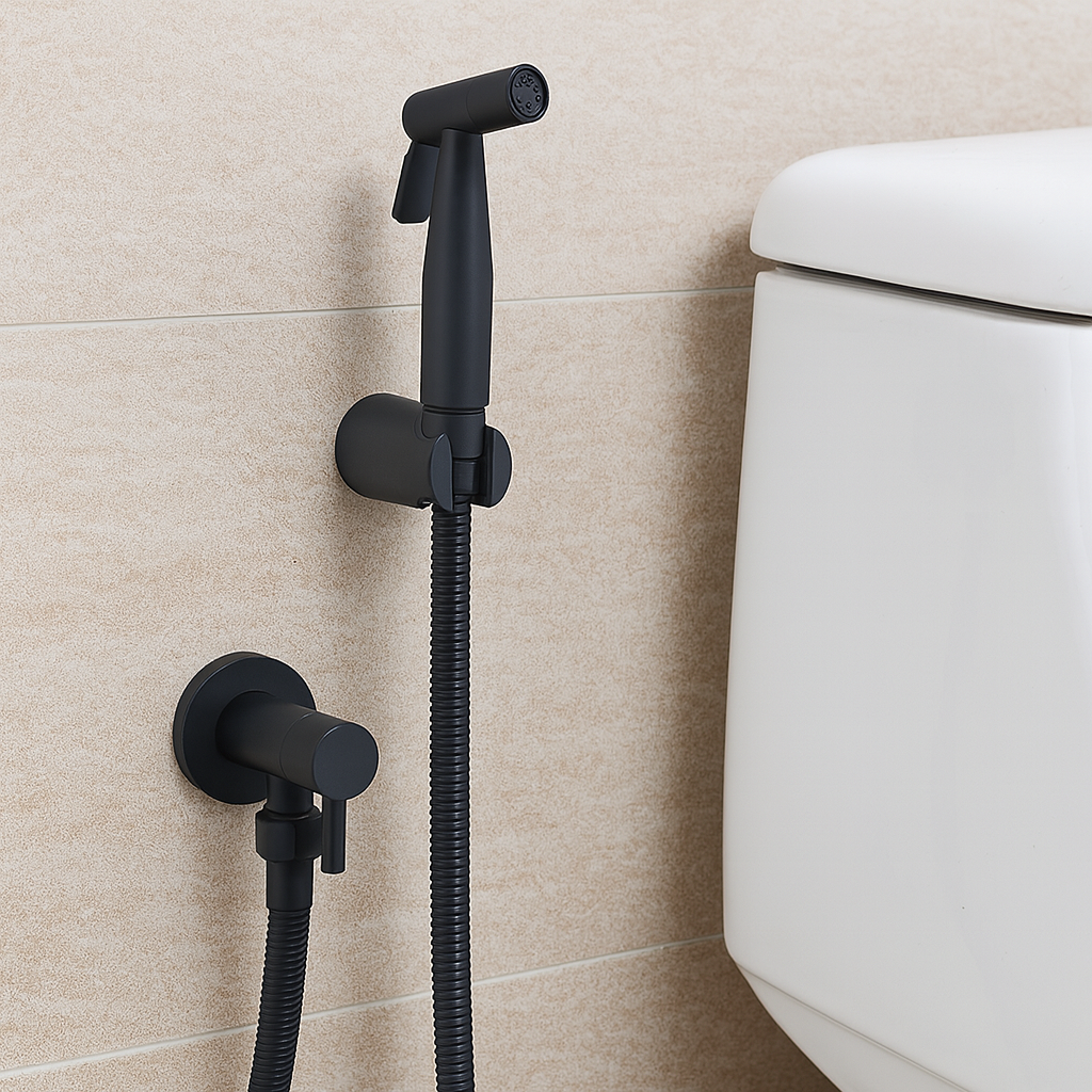 Luvikno | Rustfritt Stål Bidet Spray AquaNova – Hygienisk Toalett Dusj Spray med Veggholder