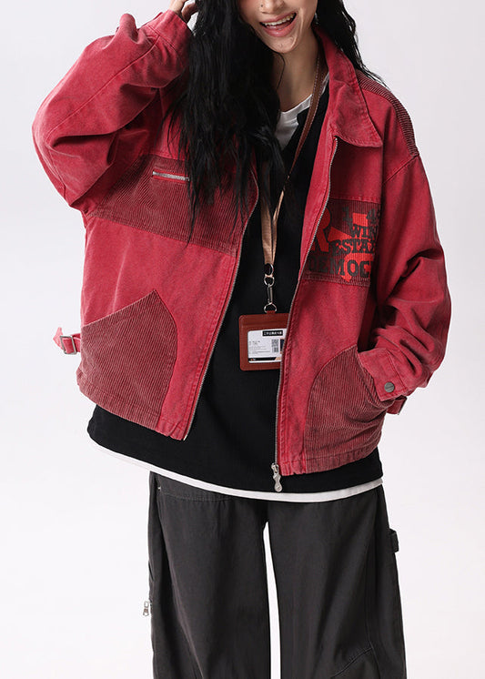 Luvik | Roter Peter-Pan-Kaulus Taskupatchwork Puuvillakatteet