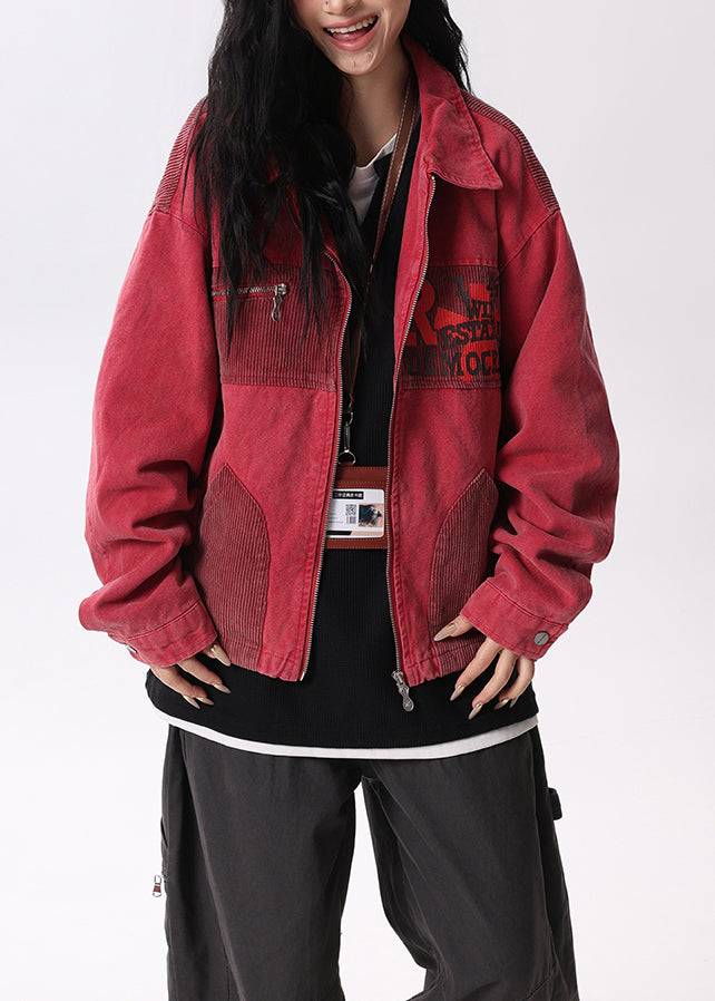 Luvik | Roter Peter-Pan-Kaulus Taskupatchwork Puuvillakatteet