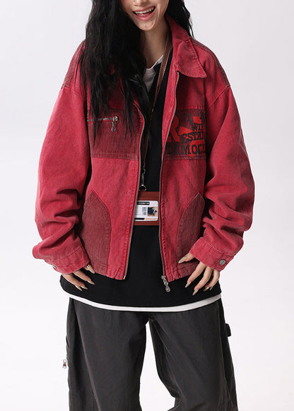 Luvik | Roter Peter-Pan-Kaulus Taskupatchwork Puuvillakatteet