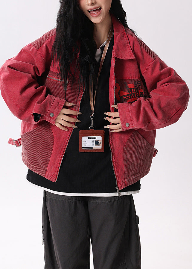 Luvik | Roter Peter-Pan-Kaulus Taskupatchwork Puuvillakatteet