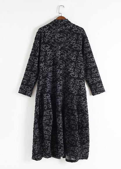 Luvik | Bordeaux jacquard hienot kuviot mekko epäsymmetrisiä takkeja