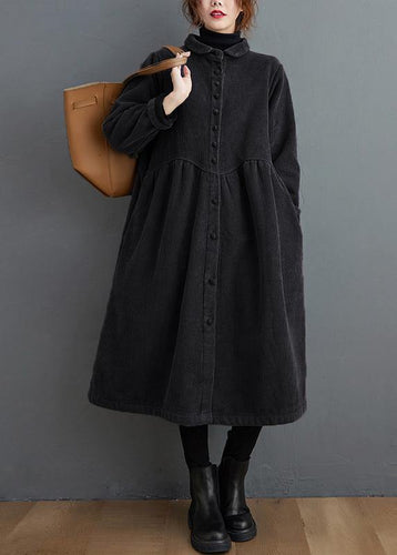 Luvik | jakke trench tynn pluss-størrelse tykk svart oversized