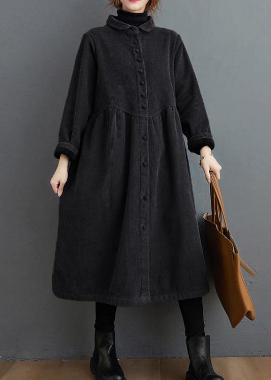 Luvik | jakke trench tynn pluss-størrelse tykk svart oversized