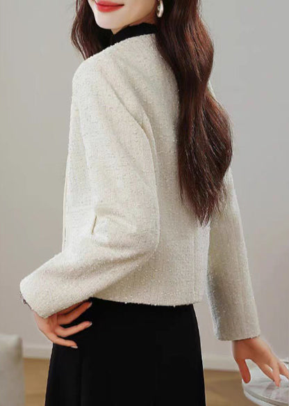 Luvik | Aprikoosit O Kaulus Kiinalainen Puuvilla Takit