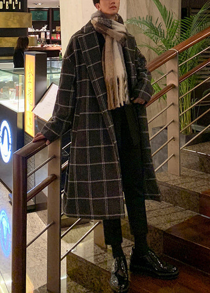 Luvik | Kaffeekaro Vyö kiinnitetty villasta miehille tarkoitetuille takkeille Talvi