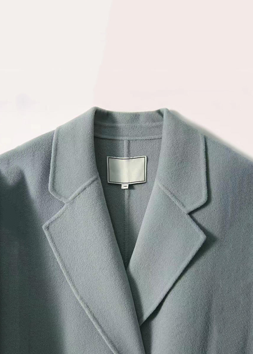 Luvik | Vaaleansininen Peter Pan -kaulus Taskut Patchwork Villa Takit