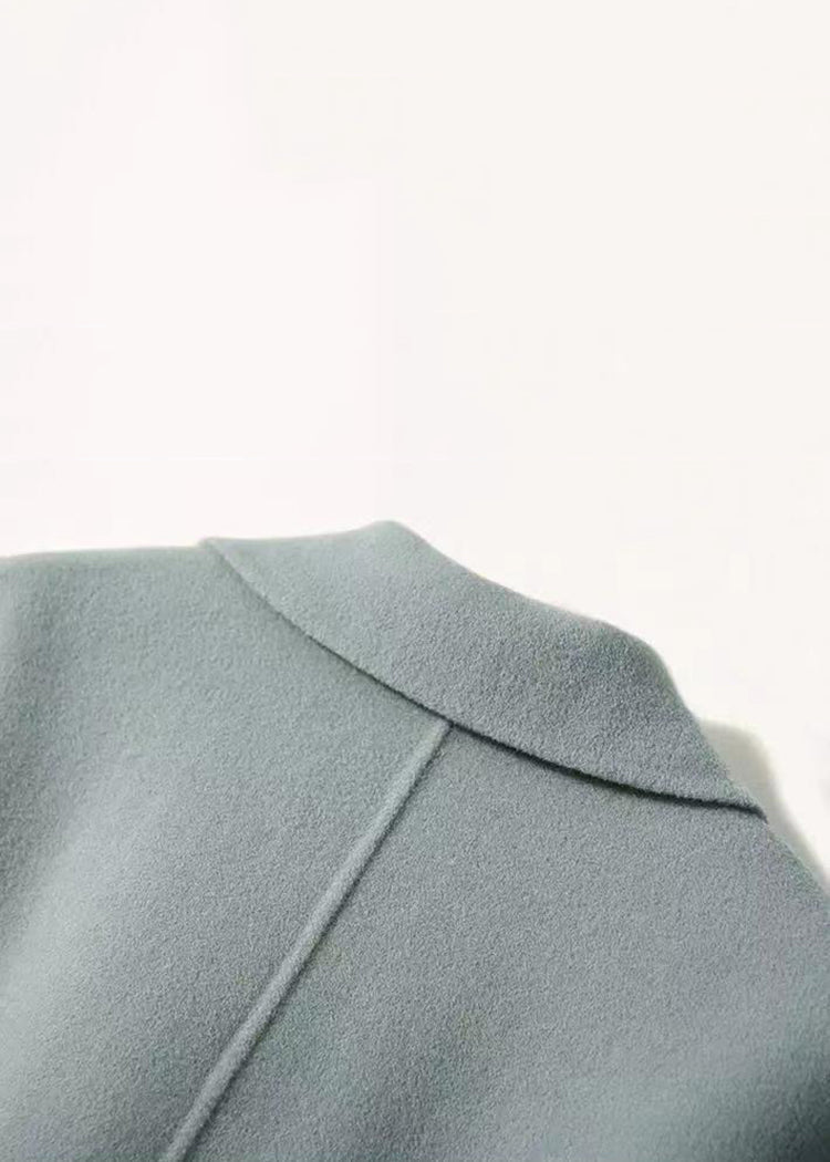 Luvik | Vaaleansininen Peter Pan -kaulus Taskut Patchwork Villa Takit